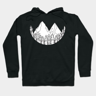 The mountain tree line Hoodie